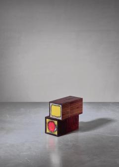 Alfred Klitgaard Pair of wood and enamel Alfred Klitgaard desk top storage boxes - 1200629