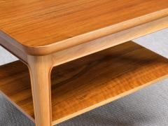 Alfred Kvarnholt Pair of Alfred Kvarnholt Side Tables in Pearwood and Walnut Sweden 1940s - 4276860