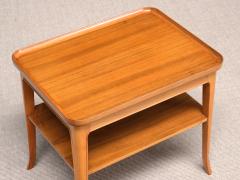 Alfred Kvarnholt Pair of Alfred Kvarnholt Side Tables in Pearwood and Walnut Sweden 1940s - 4276863