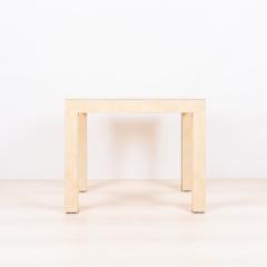 Alfred Parsons Pair of Chic Parsons Cream Parchment Laminate End Tables or Night Stands - 3180595