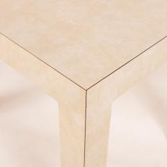 Alfred Parsons Pair of Chic Parsons Cream Parchment Laminate End Tables or Night Stands - 3180597