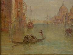 Alfred Pollentine Grand Canal Venice 1889 Antique Oil Painting by Alfred Pollentine - 959354