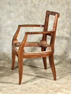 Alfred Porteneuve Alfred Porteneuve restored refinished armchair in oak - 3953246