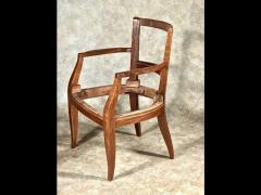 Alfred Porteneuve Alfred Porteneuve restored refinished armchair in oak - 3953250