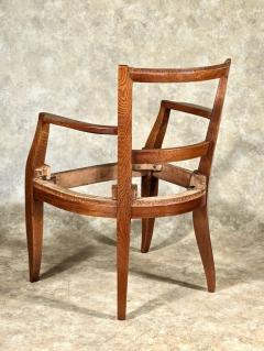 Alfred Porteneuve Alfred Porteneuve restored refinished armchair in oak - 3953252