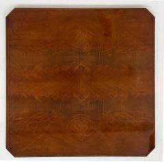 Alfred Porteneuve French Art Deco Fliptop Mahogany Game Table Porteneuve Attributed circa 1940s - 4641960