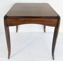 Alfred Porteneuve French Art Deco Fliptop Mahogany Game Table Porteneuve Attributed circa 1940s - 4641970