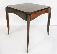 Alfred Porteneuve French Art Deco Fliptop Mahogany Game Table Porteneuve Attributed circa 1940s - 4641979