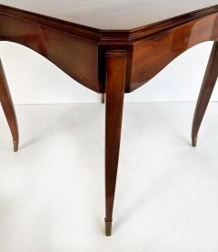 Alfred Porteneuve French Art Deco Fliptop Mahogany Game Table Porteneuve Attributed circa 1940s - 4641996