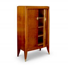 Alfred Porteneuve Secretaire and Cabinet Duo in Cherry and Burl by Alfred Porteneuve - 540397