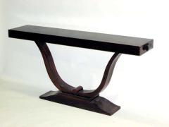 Alfred Porteneuve Two French Art Deco Macassar Ebony Style Sofa Tables Consoles - 1799852