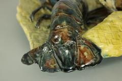 Alfred Reneloeau Palissy Crab Lobster Wall Pocket - 2043298