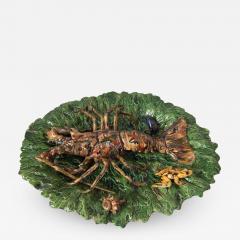 Alfred Renoleau Alfred Renoleau Majolica Palissy Lobster Platter - 1745871