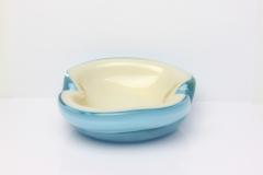 Alfredo Barbini Alfredo Barbini Blue Art Glass Bowl with Gold Fleck Italy 1960 - 4579672