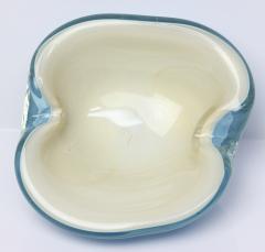 Alfredo Barbini Alfredo Barbini Blue Art Glass Bowl with Gold Fleck Italy 1960 - 4580095