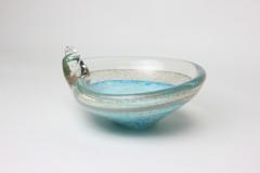 Alfredo Barbini Alfredo Barbini Murano Copper Aventurine Art Glass Shell Form Bowl 1950 Italy - 3068895