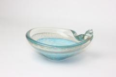 Alfredo Barbini Alfredo Barbini Murano Copper Aventurine Art Glass Shell Form Bowl 1950 Italy - 3068897