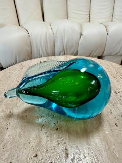Alfredo Barbini Alfredo Barbini Murano Glass Pear Sculpture - 4706482