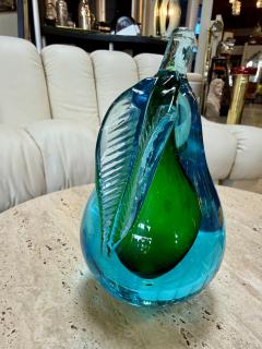 Alfredo Barbini Alfredo Barbini Murano Glass Pear Sculpture - 4706483