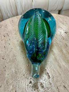Alfredo Barbini Alfredo Barbini Murano Glass Pear Sculpture - 4706484