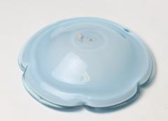 Alfredo Barbini Alfredo Barbini Murano Light Blue White Lavander Art Glass Bowl 1955 Italy - 2961194