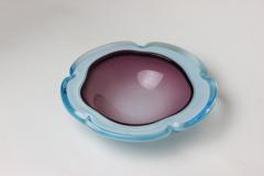 Alfredo Barbini Alfredo Barbini Murano Light Blue White Lavander Art Glass Bowl 1955 Italy - 2961197