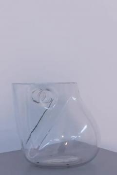 Alfredo Barbini Alfredo Barbini Transparent Murano Glass Vase 1980s - 3629032