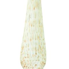 Alfredo Barbini Artisan Murano Glass Table Lamp with Silver Leaf Accents 1970s - 2560156