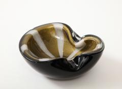 Alfredo Barbini Barbini Black Murano Glass Cache Pot - 3008901