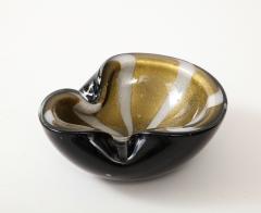 Alfredo Barbini Barbini Black Murano Glass Cache Pot - 3008903