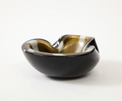 Alfredo Barbini Barbini Black Murano Glass Cache Pot - 3008904