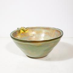 Alfredo Barbini Mid Century Hand Blown Opalene Murano Glass Centerpiece Bowl w Spout by Barbini - 4622786