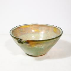 Alfredo Barbini Mid Century Hand Blown Opalene Murano Glass Centerpiece Bowl w Spout by Barbini - 4622788