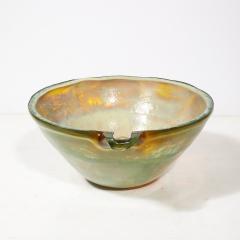 Alfredo Barbini Mid Century Hand Blown Opalene Murano Glass Centerpiece Bowl w Spout by Barbini - 4622791