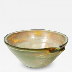 Alfredo Barbini Mid Century Hand Blown Opalene Murano Glass Centerpiece Bowl w Spout by Barbini - 4623441