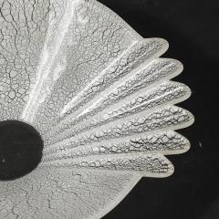 Alfredo Barbini Mid Century Handblown Murano Scavo Glass Centerpiece Bowl Signed Alfredo Barbini - 4231198
