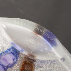 Alfredo Barbini Mid Century Modernist Hand Blown Murano Scavo Glass Vase Signed Alfredo Barbini - 4514398