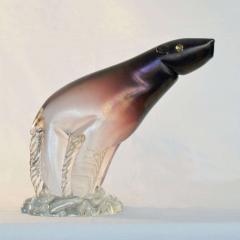 Alfredo Barbini Pair of Murano Polar Bear Sculptures by Alfredo Barbini 1930s Italy - 3062201