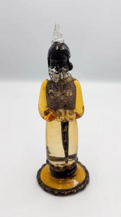 Alfredo Barbini Rare Chess Set Composed of 32 Solid Amber Glass Pieces Barbini Pauly C - 4518711