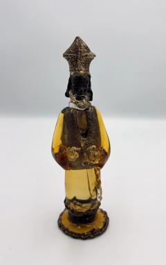 Alfredo Barbini Rare Chess Set Composed of 32 Solid Amber Glass Pieces Barbini Pauly C - 4518713