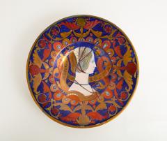 Alfredo Santarelli Majolica Decorative Plate by Alfredo Santarelli Depicting Nonnina Strozzi  - 760079