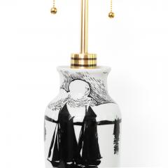 Algot Eriksson ALGOT ERIKSSON ART NOUVEAU CERAMIC LAMP FOR ALP SWEDEN - 4310669
