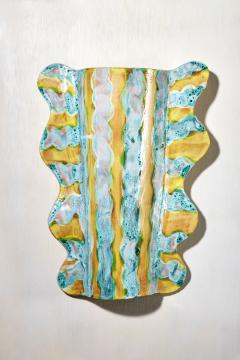 Alice Gavalet Pair of Yellow and Blue Sconces 2024 - 3947231