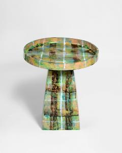 Alice Gavalet Untitled Pair of Green Tartan Gueridons 2025 - 4500877