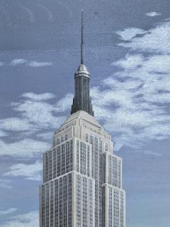 Alice Smith Empire State Building Mid Century Artist Paints all 102 stories of Empire State - 2148366