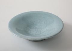 Alice Sordet Bonifas Alice Bonifas Crackle Celadon Dish Fernay Voltairem France c 1930 signed - 3992764