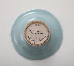 Alice Sordet Bonifas Alice Bonifas Crackle Celadon Dish Fernay Voltairem France c 1930 signed - 3992770