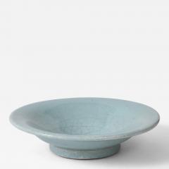 Alice Sordet Bonifas Alice Bonifas Crackle Celadon Dish Fernay Voltairem France c 1930 signed - 3993523