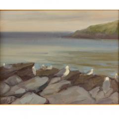 Alison Hill Alison Hill American Late 20th Century Seagulls on the Rocks - 1895375