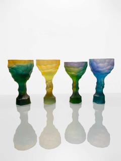 Alissa Volchkova Set of 4 Hand Sculpted Crystal Glass by Alissa Volchkova - 1838279
